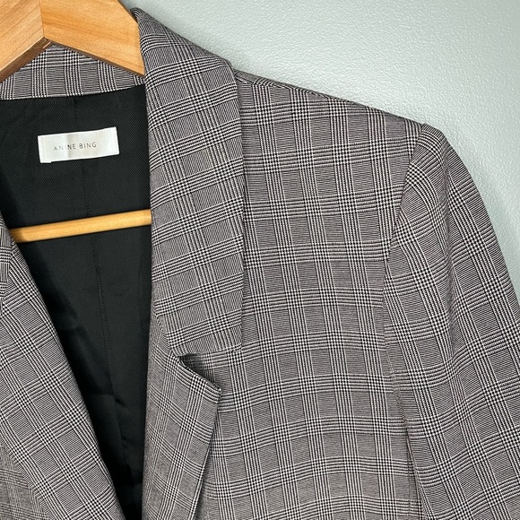 ANINE BING Madelaine Plaid Houndstooth Blazer - Picture 8 of 14